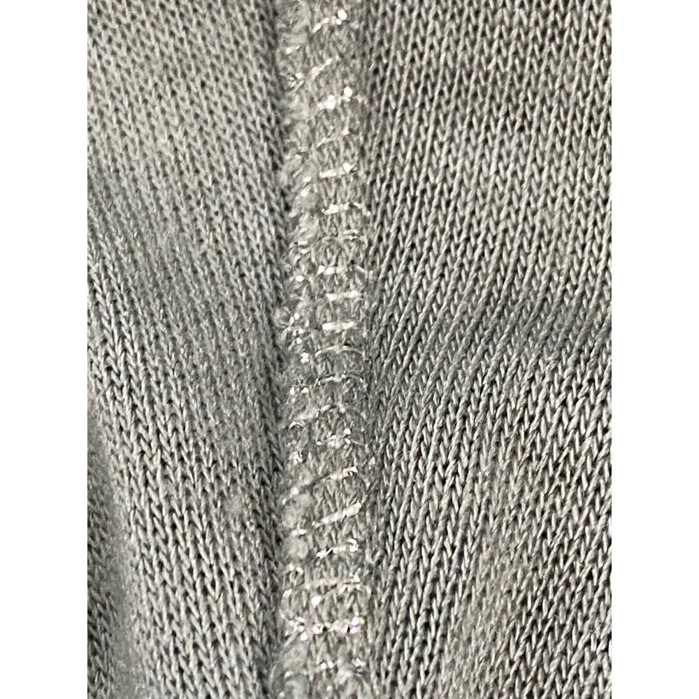 Free For Humanity Size Small Lightweight Sweater Top Metallic Trim Long Sleeves - Picture 4 of 16